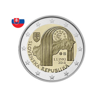 Slovaquie 2018 - 2 Euro Commémorative - 25ème anniversaire de la mise en place de la République de Slovaquie
