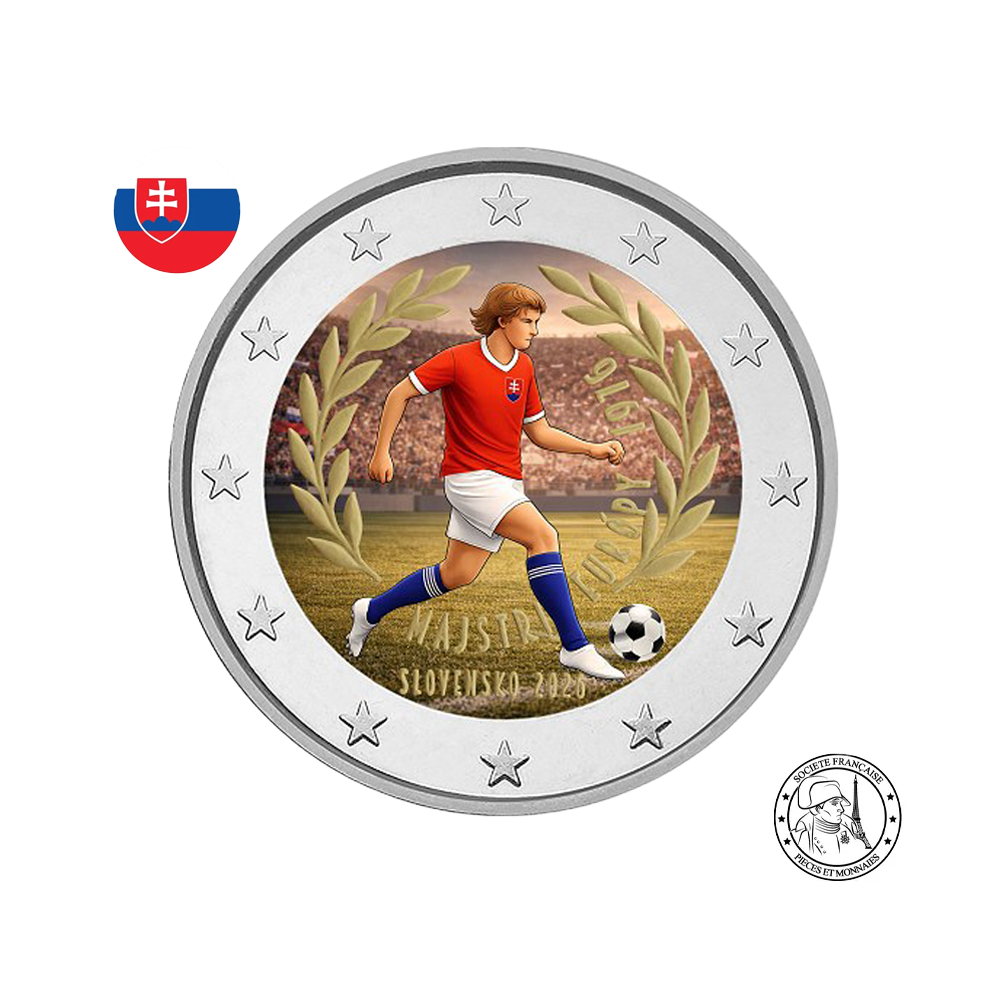 Slovaquie 2026 - 2 Euros Commémorative - Championnat d'Europe 1976 - colorisées