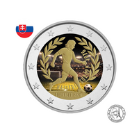 Slovaquie 2026 - 2 Euros Commémorative - Championnat d'Europe 1976 - colorisées