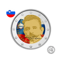 Slovenie 2026 - 2 Euros Commémorative - anniversaire de la naissance d'Ivan Cankar - Colorisées