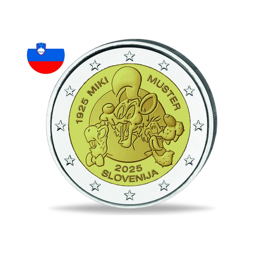 Slovénie 2025 - 2 Euro Commémorative - 100 ans de Miki Muster