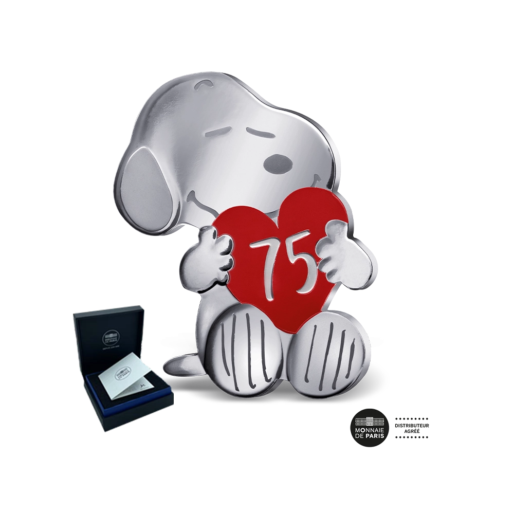 Snoopy - Monnaie de 10€ Argent - BE 2025 (Pièce de forme)