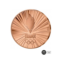 Jeux Olympiques de Paris 2024 - Team France - Monnaie de ¼ Euro
