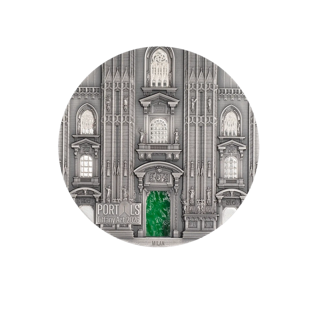 Thiffany Art 2026 - Milan x Prague - Monnaie de 20 Dollars - Antique Finish
