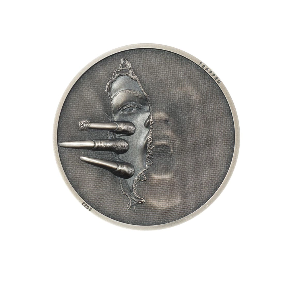Trapped - Untrapped - Monnaie de 5 Dollars - Antique Finish 2022