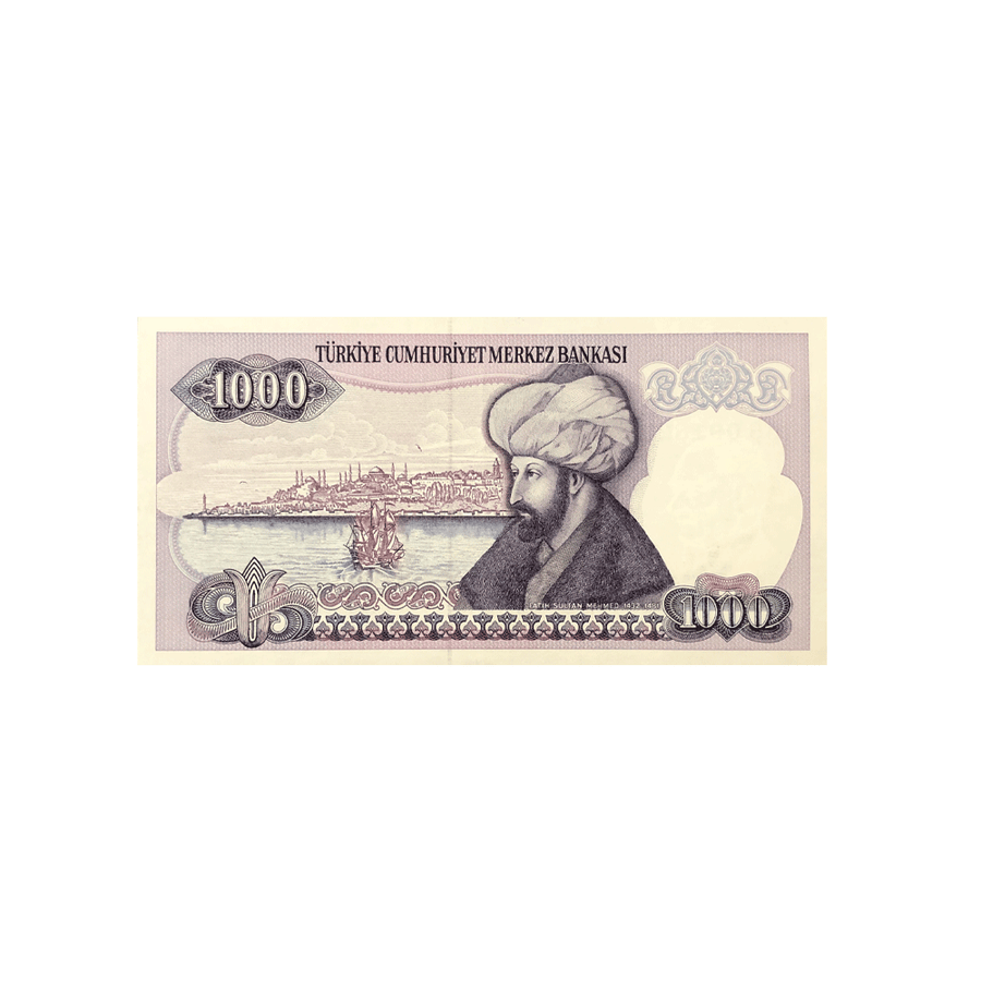 Turquie - Billet de 1000 Lires - 1986-1988