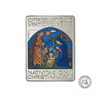 ⁣⁢Jesu fødsel - 25 Euro Sølvmønt - Proof 2024⁤⁣