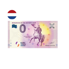 Pays-Bas 2020 - Les Monarques - Willem II - Billet souvenir de zéro euro