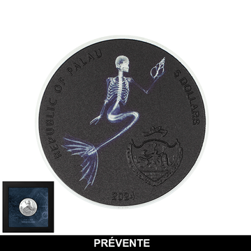 X-Ray - The Last Mermaid - Monnaie de 5$ en Argent - BE 2024 - Ultra High Relief