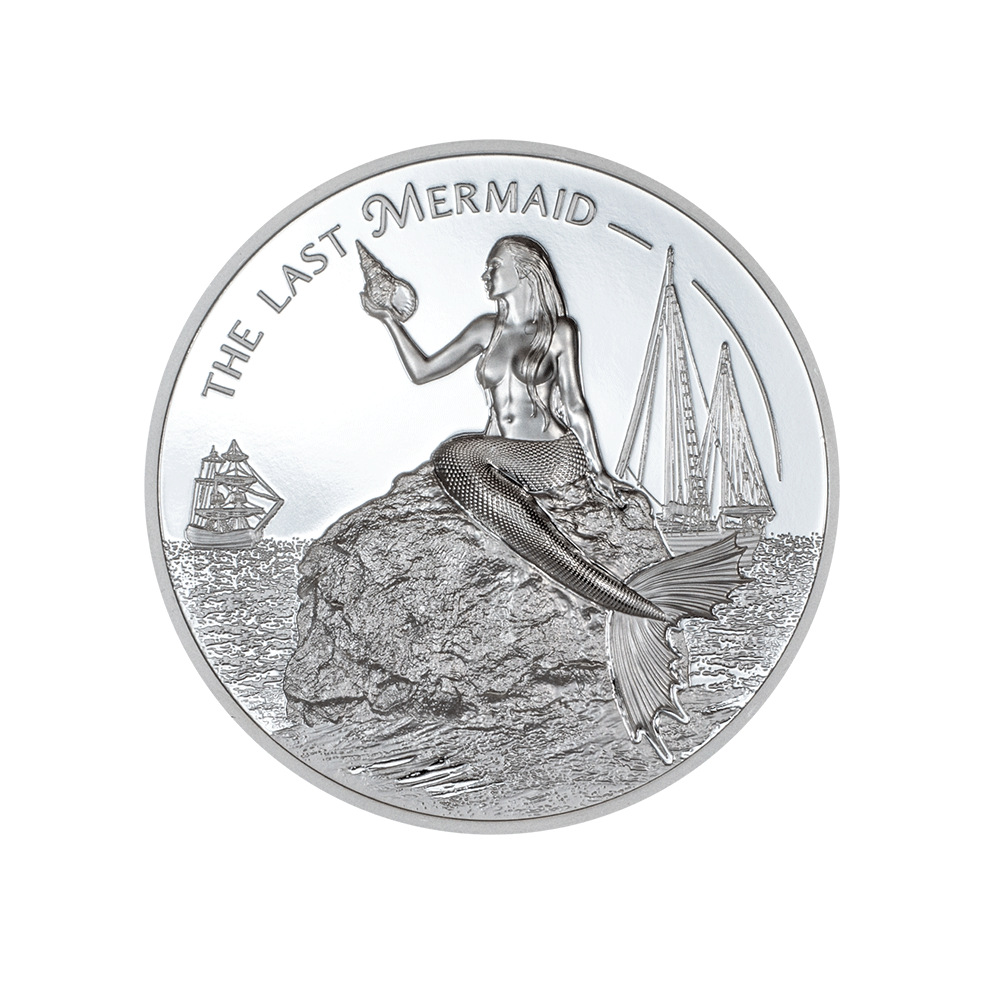 X-Ray - The Last Mermaid - Monnaie de 5$ en Argent - BE 2024 - Ultra High Relief