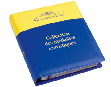 ALBUM DE MONNAIE, DESIGN CLASSIQUE "COLLECTION DES MÉDAILLES TOURISTIQUES" - pieces-et-monnaies.com