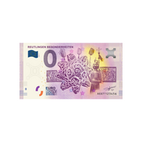 Souvenir -ticket van Zero to Euro - Reutlinger Besonderheiten - Duitsland - 2020