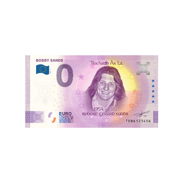 Souvenir ticket from zero to Euro - Bobby Sands - Ireland - 2021