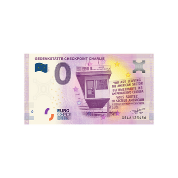 Billet souvenir de zéro euro - Gedenkstätte checkpoint charlie - Allemagne - 2019