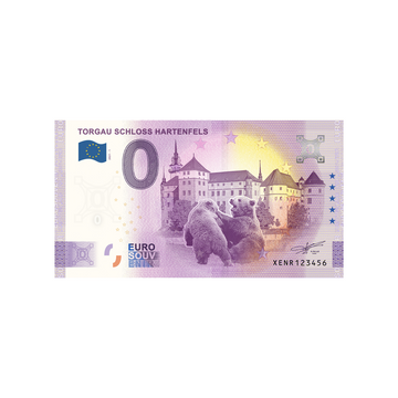 Souvenir ticket from zero to Euro - Torgau Schloss Hartenfels - Germany - 2021