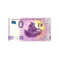 Billet souvenir de zéro euro - Musée de la guerre de 1870 et de l'annexion - France - 2021