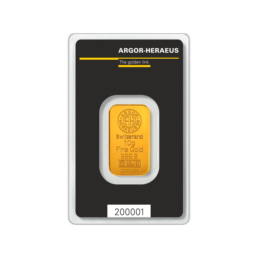 Lingotina de 10 gramas - ouro 999%
