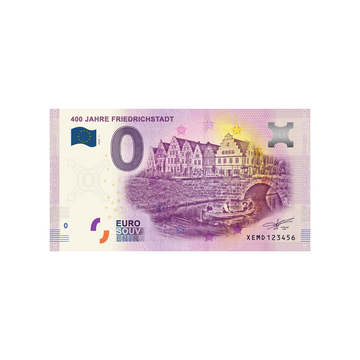 Souvenir -Ticket von null Euro - 400 Jahre Friedrichstadt - Deutschland - 2020
