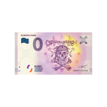 Souvenir ticket from zero to Euro - Europa Park 1 - Germany - 2020