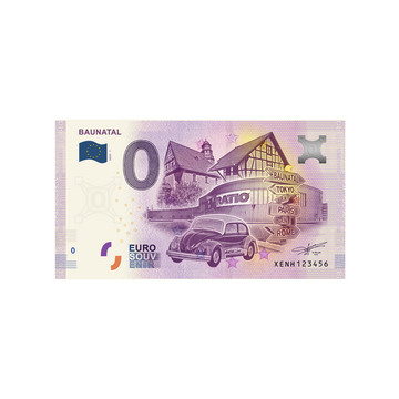 Biglietto souvenir da zero a euro - Baunatal - Germania - 2020