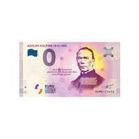 Bilhete de lembrança de Zero Euro - Adolph Kolping 1813-1865 - Alemanha - 2019