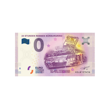 Souvenir -Ticket von null Euro - 24 Stunden Rennen Nürburgring - Deutschland - 2020
