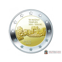 Malta 2019 - 2 Euro Gedenk - Ta'hagrat -Tempel