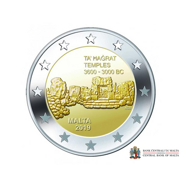 Malta 2019 - 2 Euro Commemorative - Temple Ta'hagrat