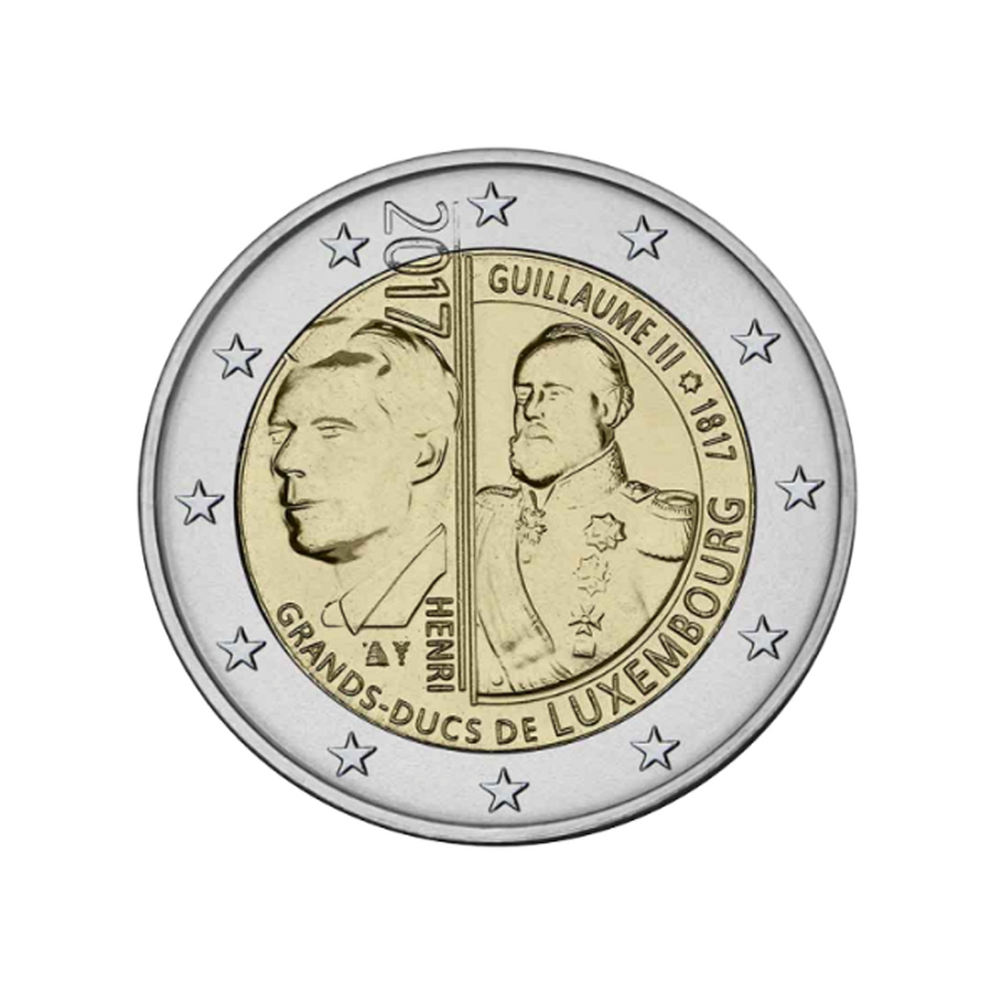 Lussemburgo 2 euro 2017 - 200 ° anniversario del Grand Duke Guillaume III