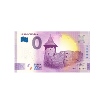 Biglietto di souvenir da zero euro - Hrad Šomoška - Slovacchia - 2021