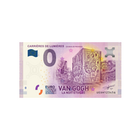 Billet souvenir de zéro euro - Carrières de lumières - Van Gogh - France - 2019