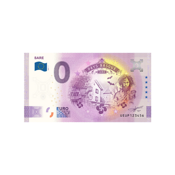 Biglietto souvenir da zero a euro - Sare - Francia - 2021