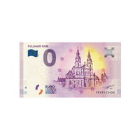 Souvenir ticket from zero to Euro - Fuldaer Dom - Germany - 2021