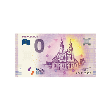 Biglietto souvenir da zero a euro - Fuldaer Dom - Germania - 2021