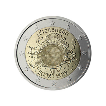 Lussemburgo 2012 - 2 Euro Commemorative - 10 anni di euro