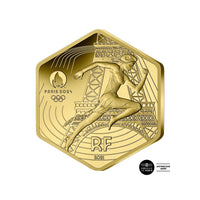 Parijse Olympische Spelen 2024 - 250 € Goud - zeshoekig