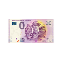 Biglietto souvenir da zero a euro - arromanches 360 - Francia - 2019