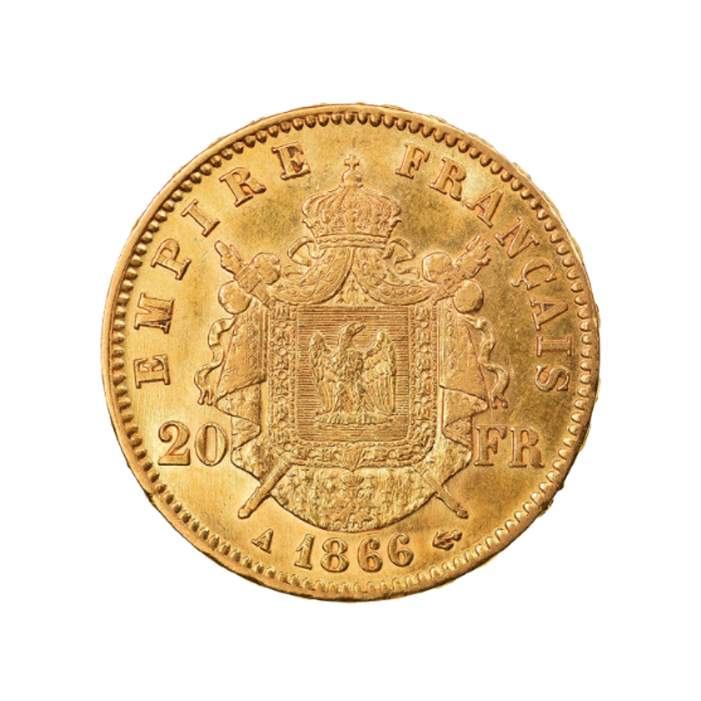 20 Francs Gold - Napoleão III "Laurée Head"