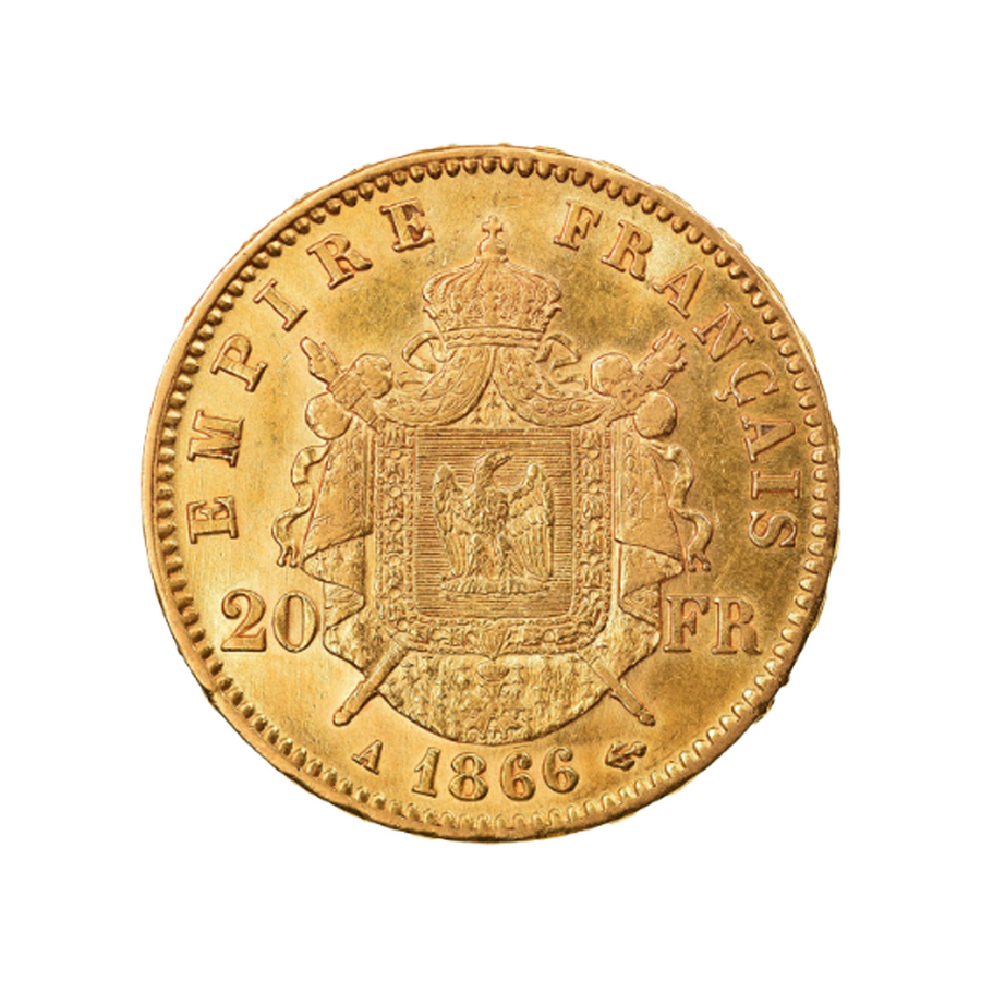 20 Francs Gold - Napoleão III "Laurée Head"