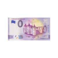 Souvenir -ticket van Zero to Euro - Domaine de Suscinio - Frankrijk - 2021