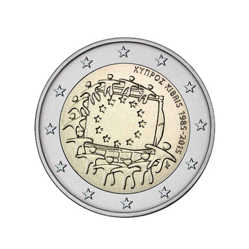 Zypern 2015 - 2 Euro Gedenk - 30. Jahrestag der europäischen Flagge