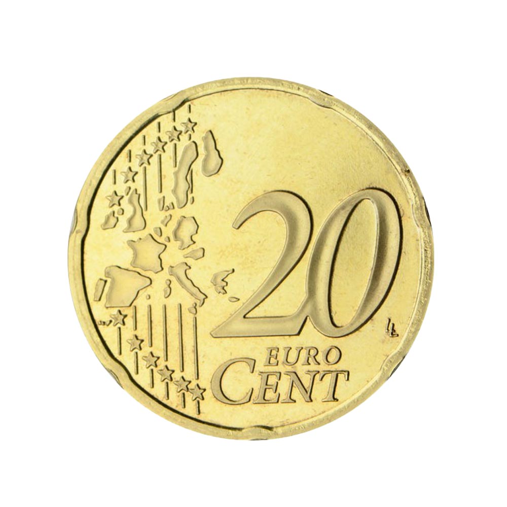 Rolo de 40 peças de 20 centavos - Saint Marin - 2017