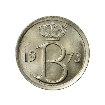 25 cents Baudouin ier Belgique 1964-1975