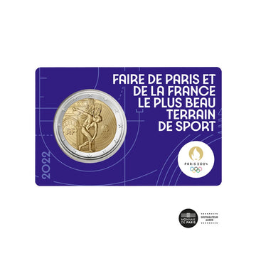 Pariser Olympischen Spiele 2024 - € 2 Gedenkbu 3/5 - Jahr 2