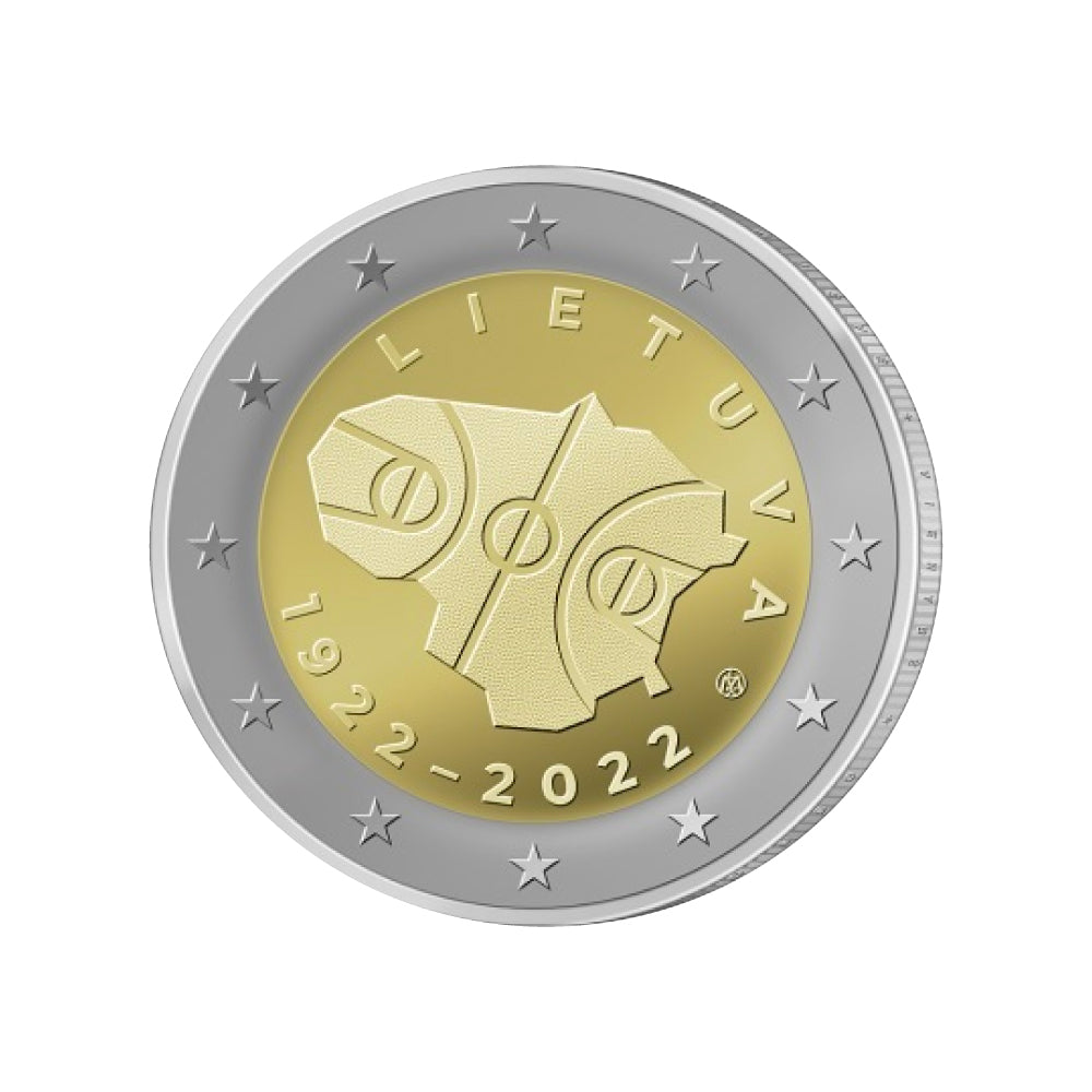 Lituania 2022 - 2 Euro Commemorative - 100 anni di basket in Lituania