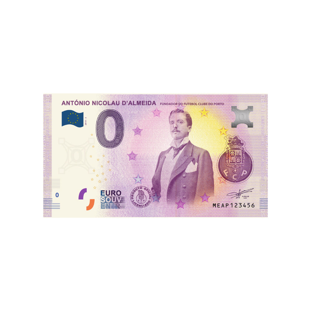 Souvenir Ticket van Zero Euro - Antonio Nicolau d'Almeida - Portugal - 2019