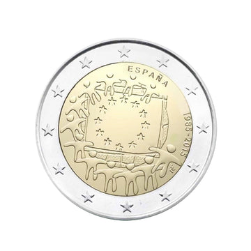 Spanje 2015 - 2 euro herdenking - Europese vlag