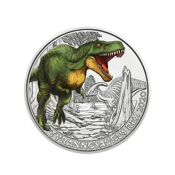 Austria 2020 - 3 Euro commemorative - Tyrannosaurus Rex - 5/12
