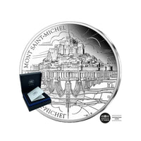 UNESCO - MONT SAINT MICHEL - Moeda de € 10 prata ser - 2020