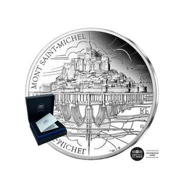 UNESCO - MONT SAINT MICHEL - Currency of € 10 Silver BE - 2020